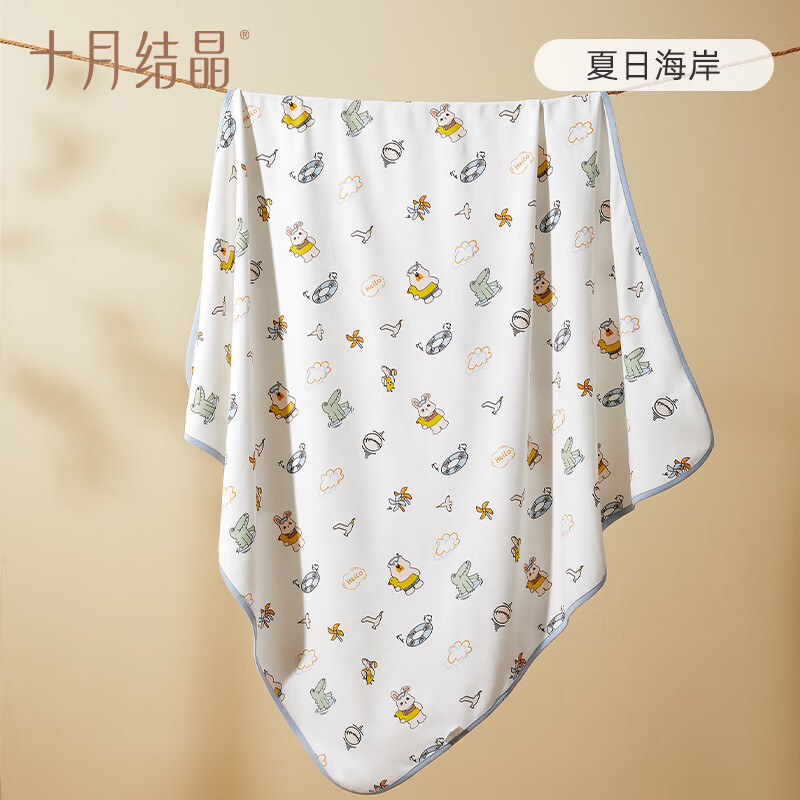 十月结晶十月结晶婴儿包单夏季薄款新生婴儿包被纯棉抱被 云端小兔85*85属于什么档次？