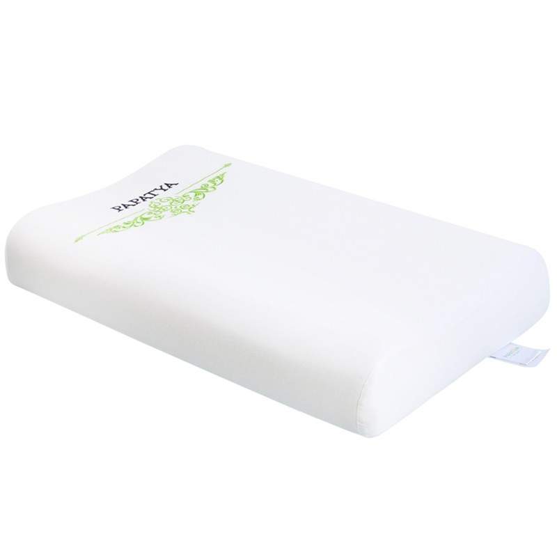 PAPATYA泰国天然乳胶枕头颈椎枕护肩颈成人保健美容按摩颗粒枕平行高低枕 P3高低平行枕(高版)