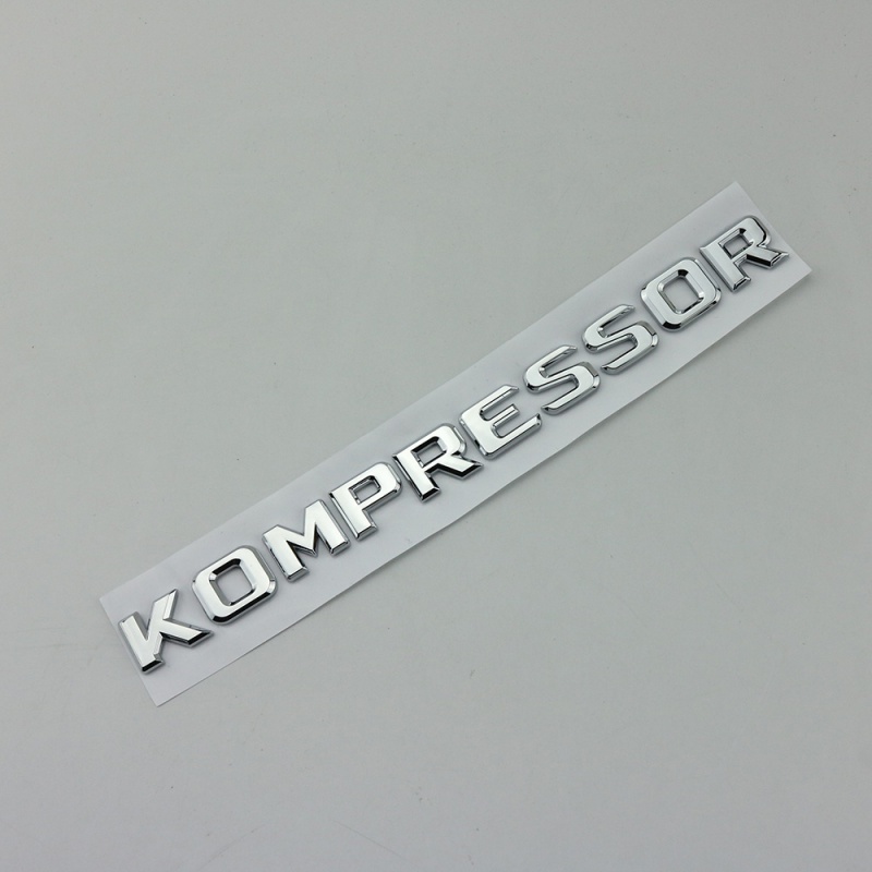 维诺亚适用于奔驰c级slk级kompressor英文改装字母标机械增压标后尾标
