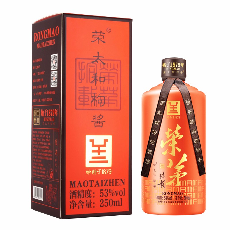 荣茅拾载贵州 茅台镇 荣太和 荣茅拾载酱香型白酒 53度 500ml装 53%