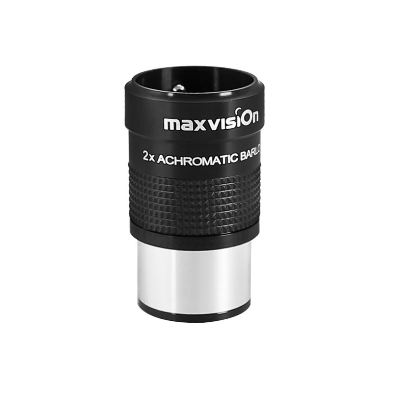 晶华大观Maxvision 天文望远镜配件2X 1.25英寸31.7mm 金属消色差增倍镜高倍高清 2x 1.25”金属消色差增倍镜
