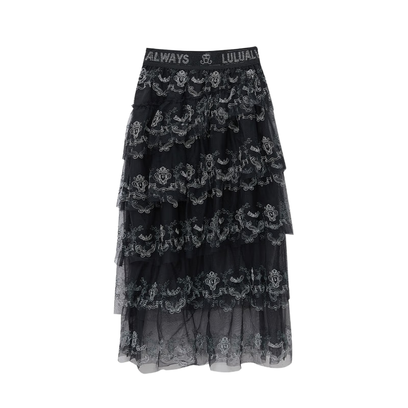 LULUALWAYS �����¿����Űٴ���Ů���ɫ��ɴ����ȹ ��ɫ M