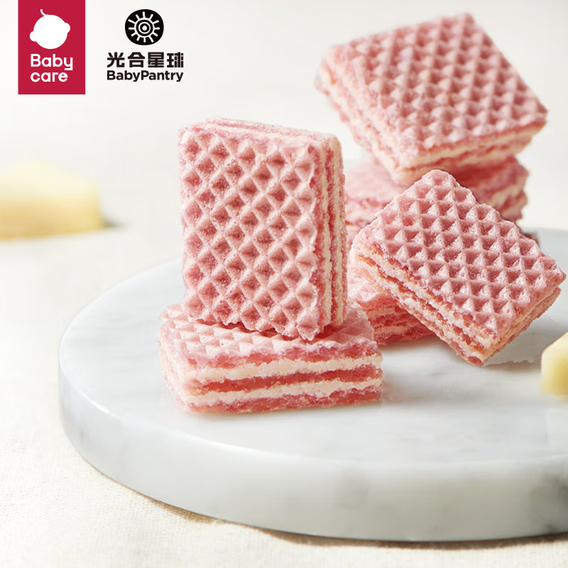 光合星球（THE BABYPANTRY）babycare侏罗纪队长高高奶酪威化小饼干宝宝零食39.6g