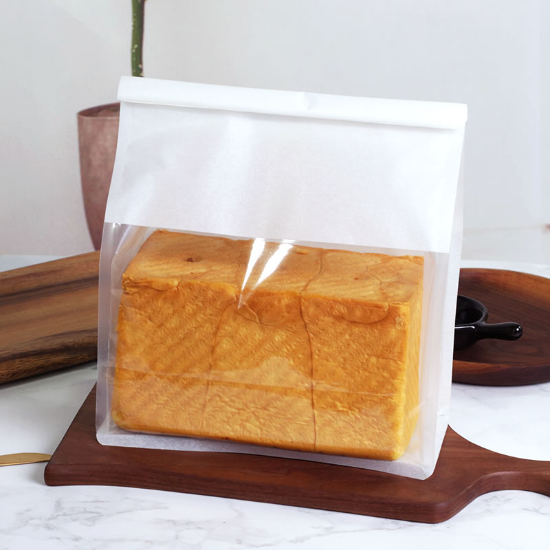 轩倪诗450克吐司面包包装袋切片吐司麻薯牛角包包装袋铁丝自封面包