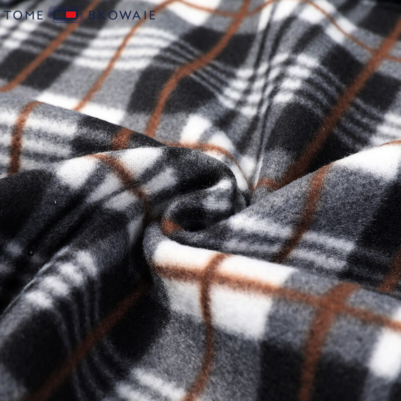 汤米芙兰可加绒加厚针织外套男2025年秋冬新款商务休闲保暖宽松毛衣开衫 红色加绒 4XL （建议180-195斤）