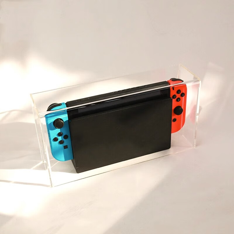 switch主机防尘罩ns保护套一体热弯亚克力oled配件游戏机保护罩非拼装
