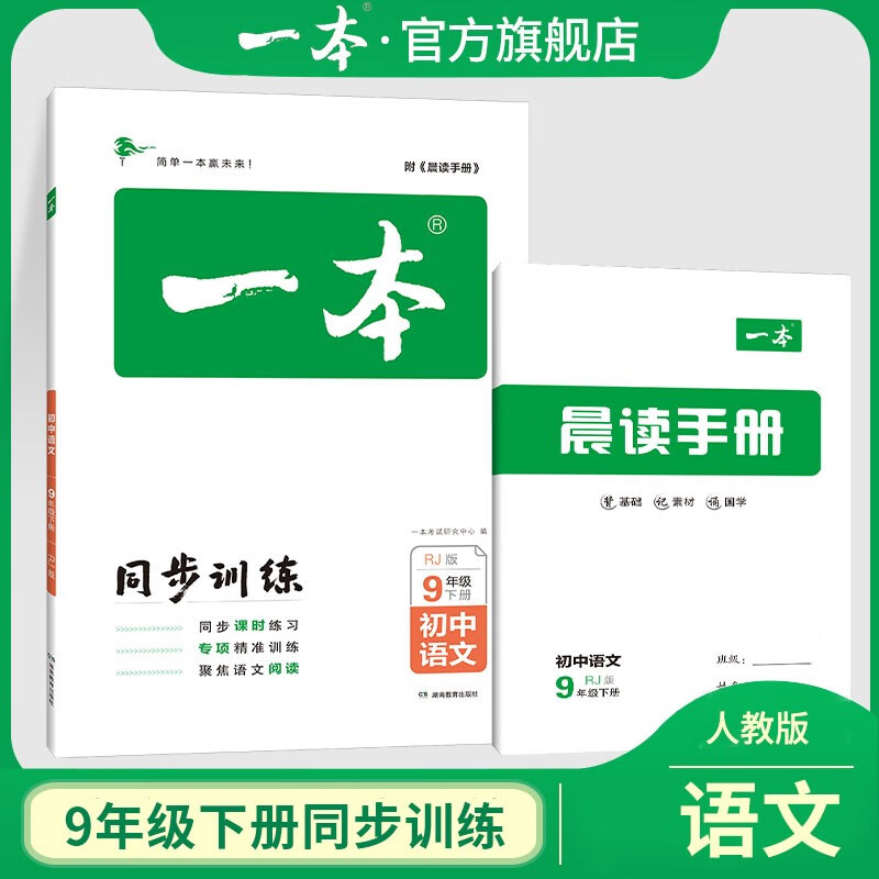 2023一本初中同步训练九年级语文数学英语化学人教版下册 中学生中考辅导练习题初三9年级题库教辅书 下册语文