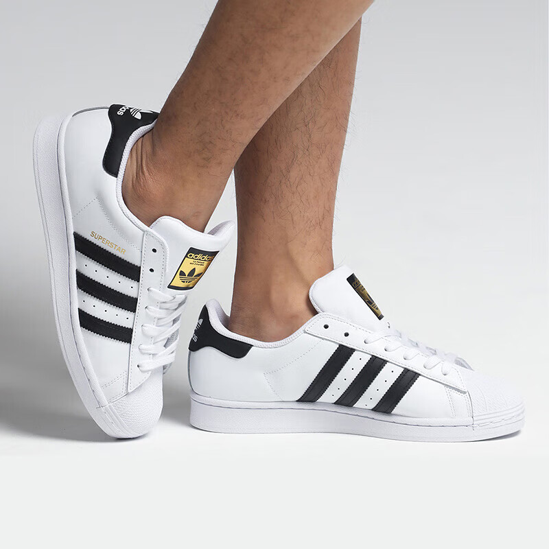 阿迪达斯 （adidas）中性三叶草系列金标贝壳头运动休闲鞋 经典色 42.5码 