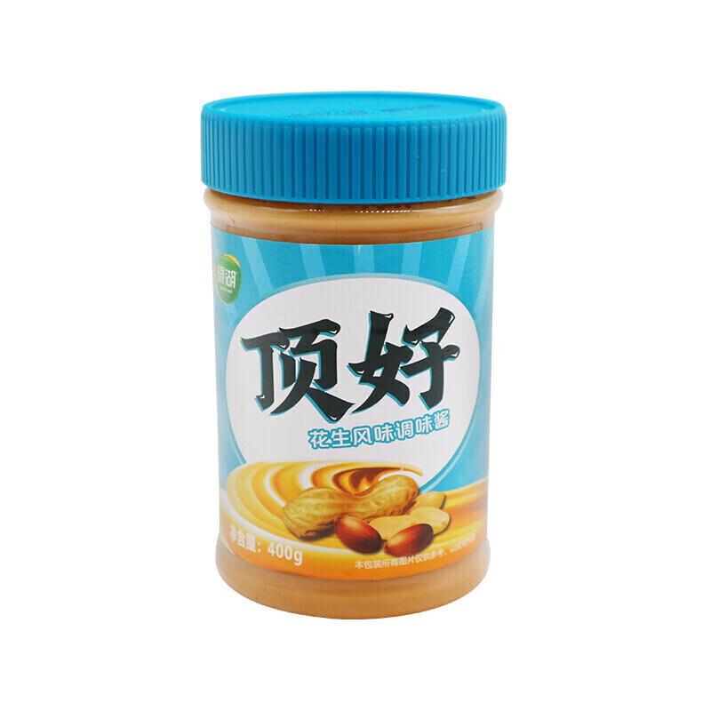 凛东元族绿湖顶好花生酱花生风味调味酱拌面酱面包涂抹蘸酱400g*5瓶