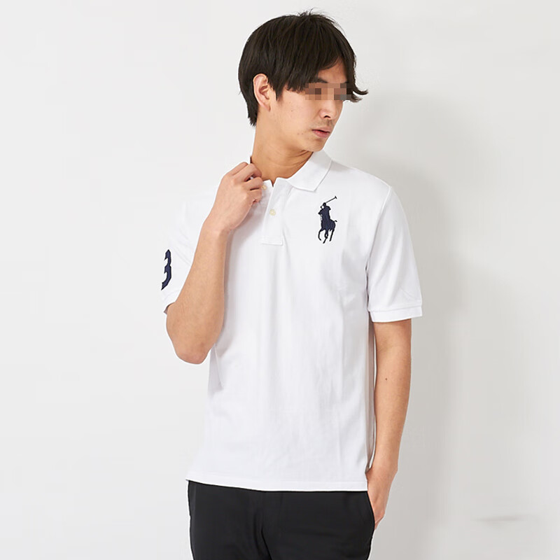Polo Ralph Lauren男士Polo衫短袖纯棉上衣透气舒适 成人少年大童 日本直邮 WHITE （小标） L （相当于男子M）