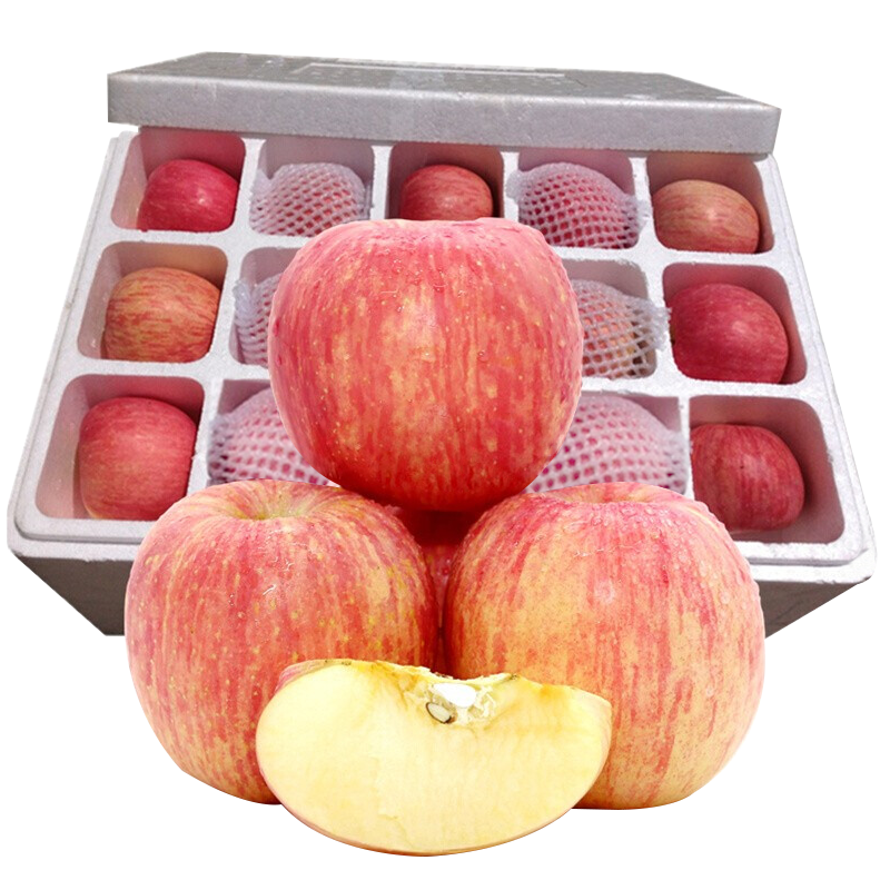 纯真鲜果 山东烟台富士苹果 生鲜水果 红富士5斤（B5）
