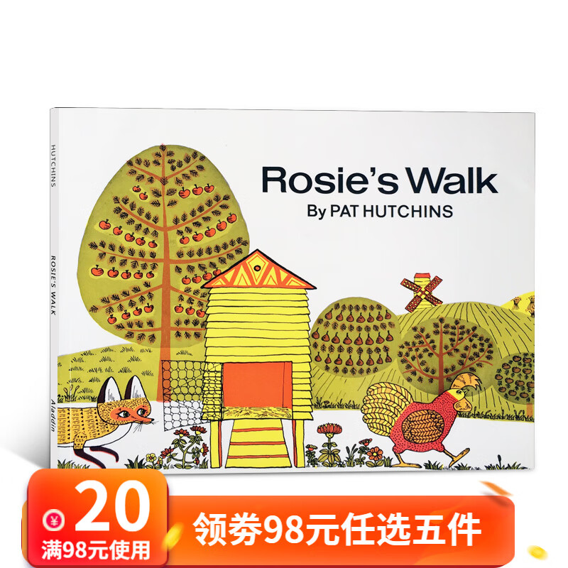 英文原版绘本 Rosie's Walk Pat Hutchins母鸡萝丝去散步 送音频