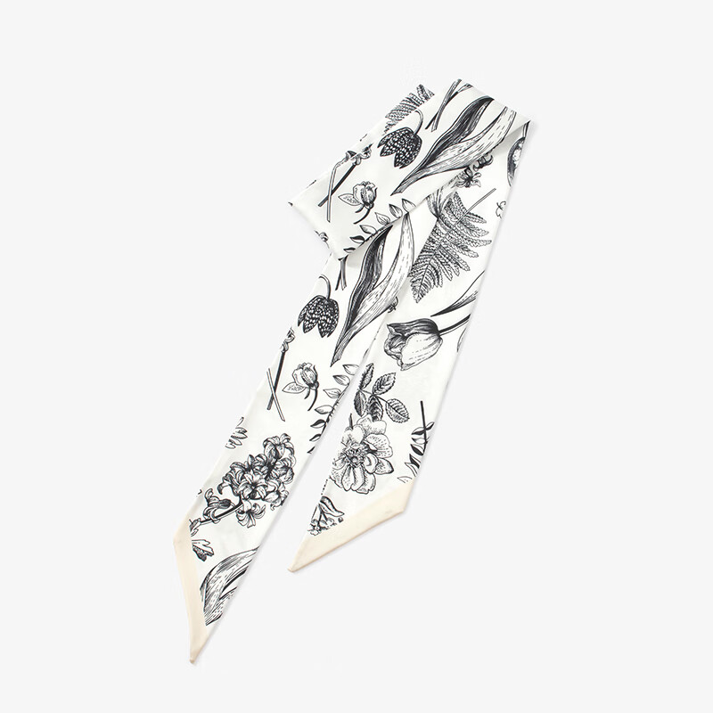 女装饰领巾百搭三八妇女节母亲节围巾发带绑包长条丝巾 绘草集/素描色