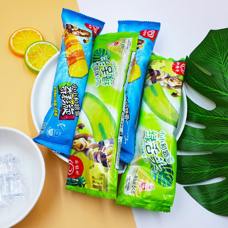 和路雪麦酷狮绿舌头冰淇淋果冻冷饮奇彩旋童年雪糕冰棍整箱批 绿舌头