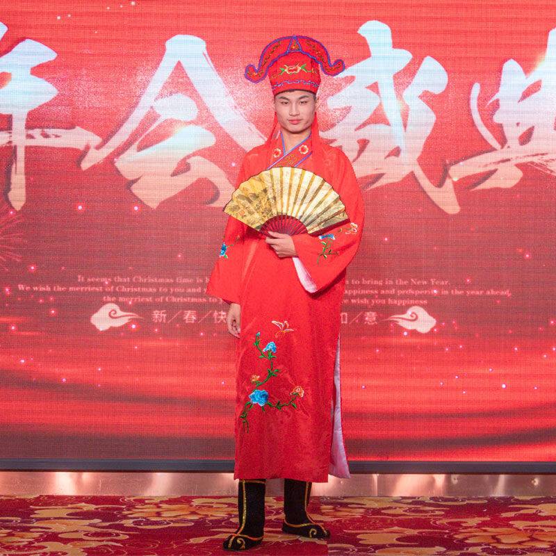 云蔷小生公子衣年会表演戏服 唐伯虎秀才小生服公子年会婚礼表演戏服