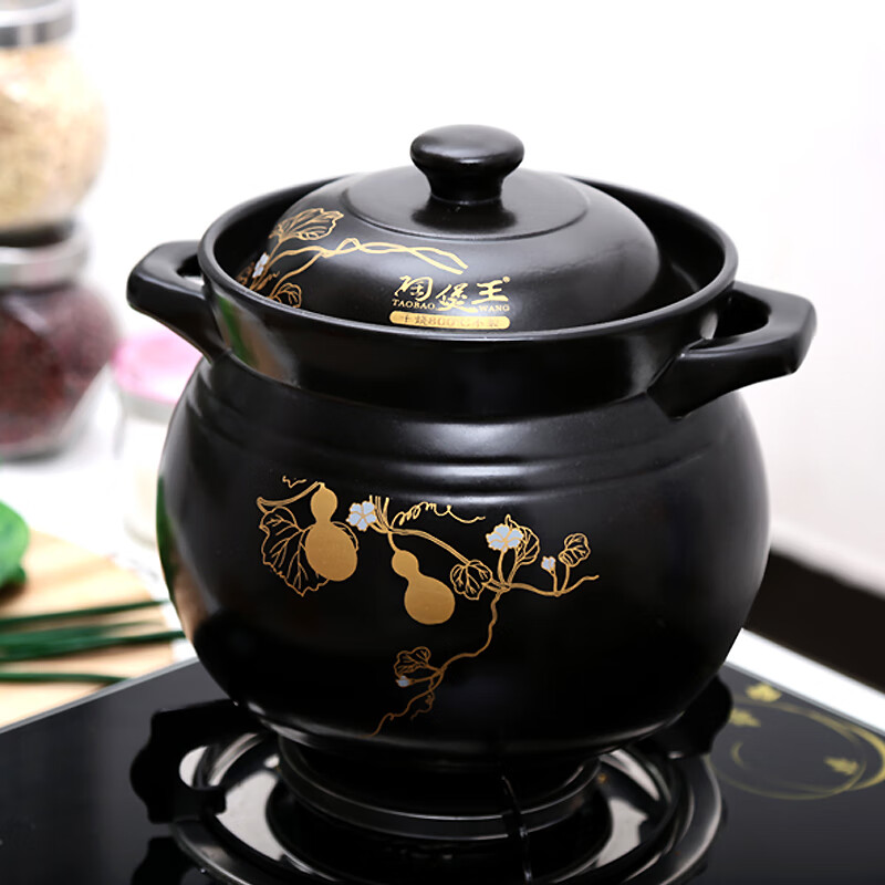 陶瓷炖汤锅砂锅煲汤锅具厨房用品家用炖鸡肉土沙锅明火耐高温养生瓦煲
