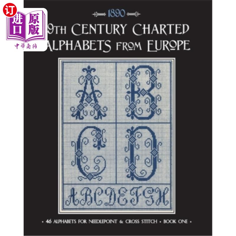 海外直订19th century charted alphabets from europe: for needle