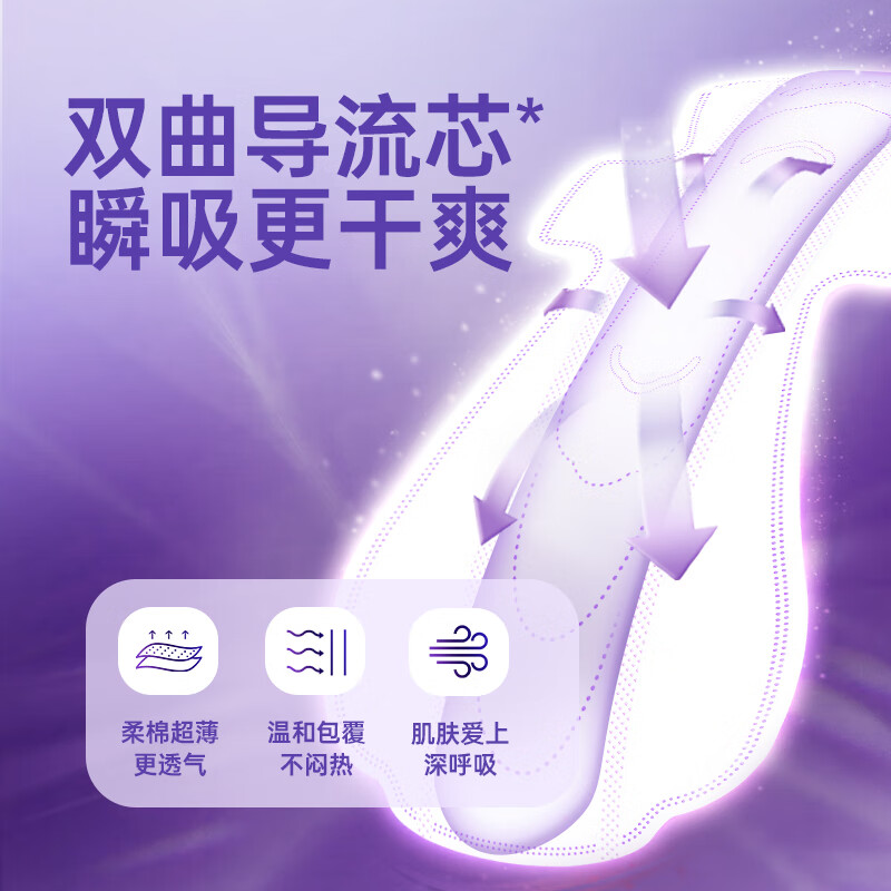 自由点（FREEMORE） 自由点（FREEMORE）卫生巾超长夜用超薄透气组合 430mm姨妈巾 舒睡超长夜用7包28片