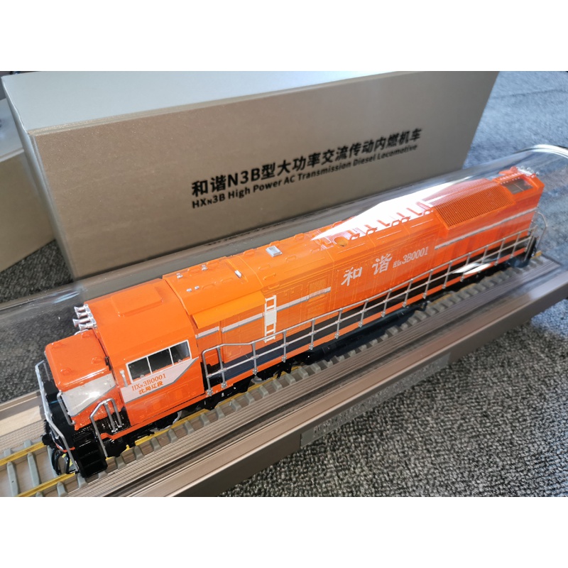 hxd2b 电力机车模型 和谐型 机车仿真合金火车头 静态摆件2c 1/87 n3b