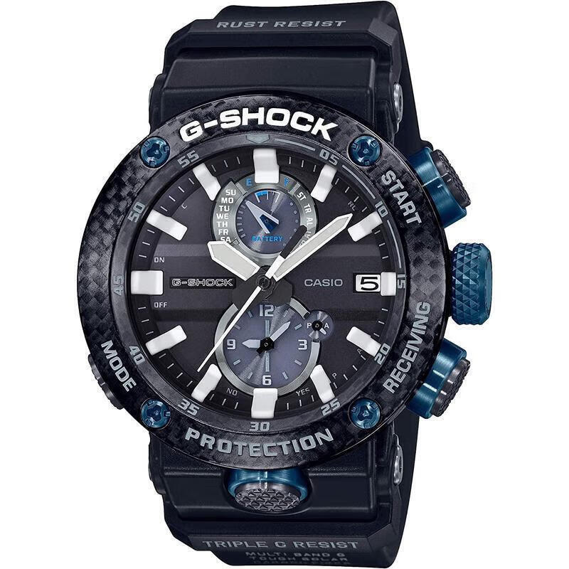 卡西欧(casio)男表 g-shock 航空系列 3g防护构造六局电波休闲时尚