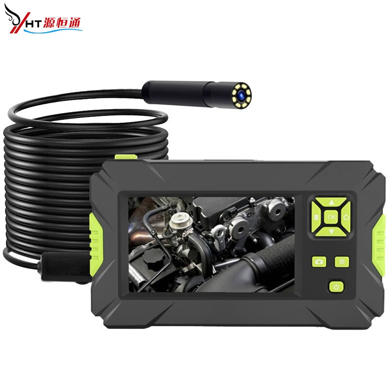 源恒通（YHT）P30工業(yè)帶屏內(nèi)窺鏡可調(diào)焦硬線高清防水帶燈攝像頭管道 P30硬線長2米