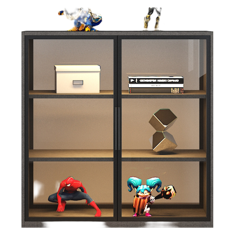 叶氏木语 扫地机器人收纳柜适配米家云鲸科沃斯石头伴侣轻奢家政柜收纳柜客厅家用置物架 【适配99%扫地机器人】长虹玻璃门款 包入户包安装