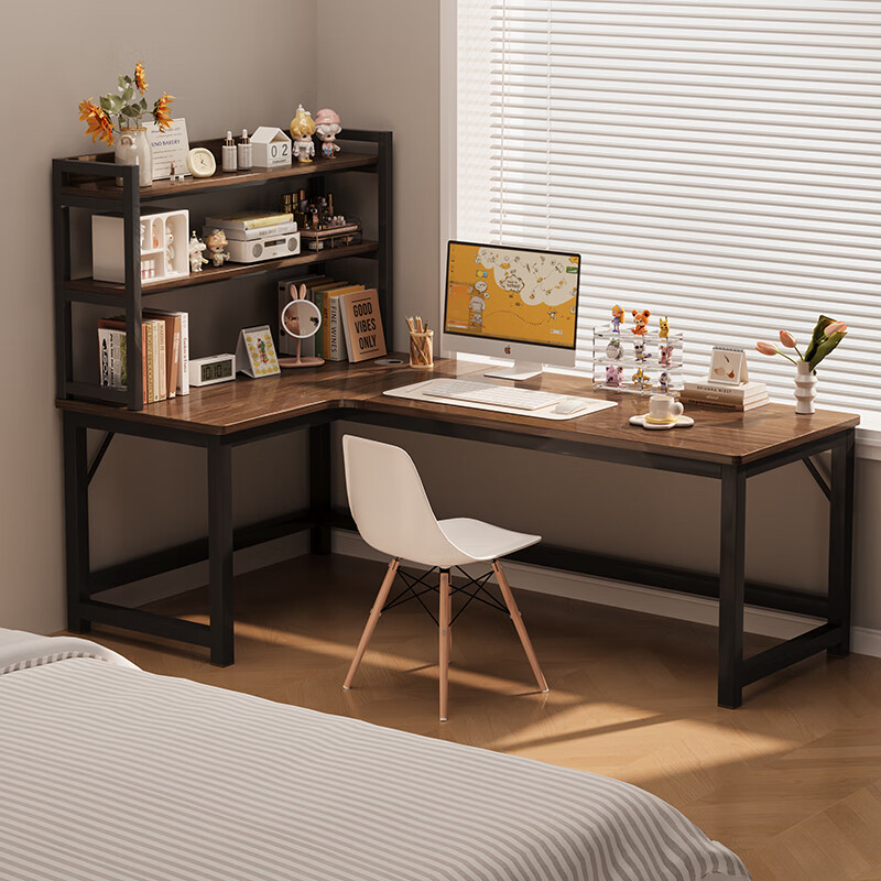 �F��ת�ǵ������羺˫��̨ʽ�����������������ҹս�����L�Ͱ칫�� ������+���+���ӡ������ɫ��� 180x120x75cm