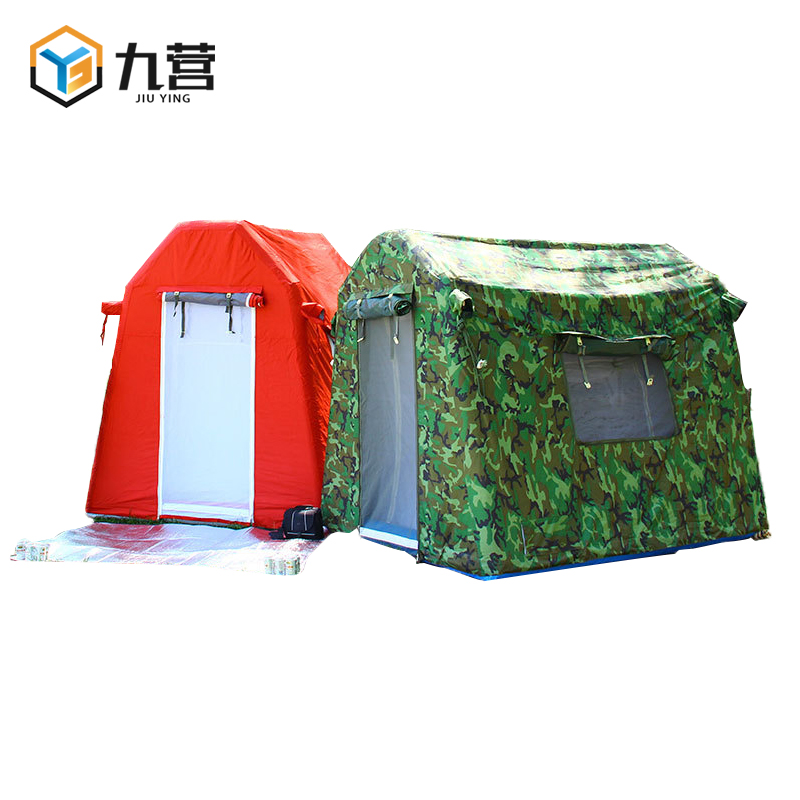 九营 充气帐篷 登山旅游户外露营防雨防晒便携式速开充气帐篷 2.