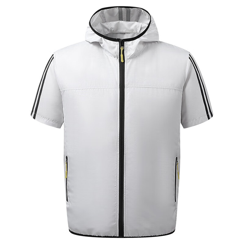 锐麻      夏季连帽短袖空调服户外工作防暑降温制冷衣服带无刷风扇服