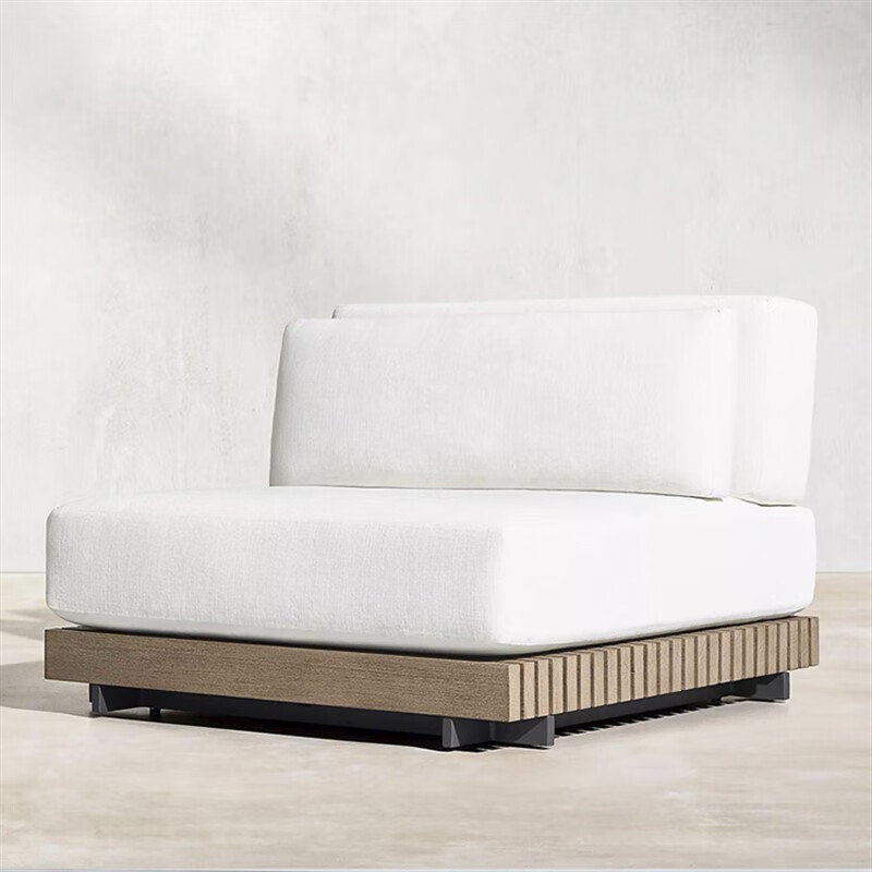 柚木家具五件套 户外柚木沙发设计师别墅酒店庭院室外露台防水实 中位