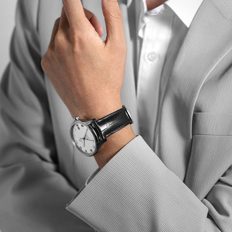 积优(JEAYOU)欧米茄表带蝶飞优原装鳄鱼皮手表带真皮优原厂男士适用海马300超霸海马150新碟飞欧米伽女款omega 蓝色【折叠扣款】 20mm 玫金折叠扣