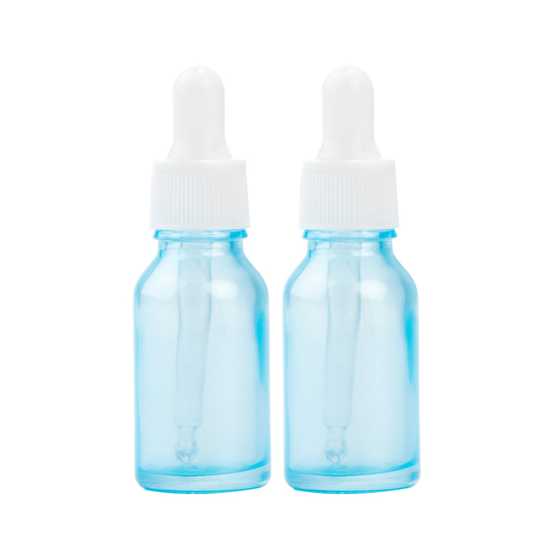 玻璃旅行装空瓶细雾喷瓶用品分装瓶乳液按压瓶精油滴管瓶套装便携 滴管15ml—2个