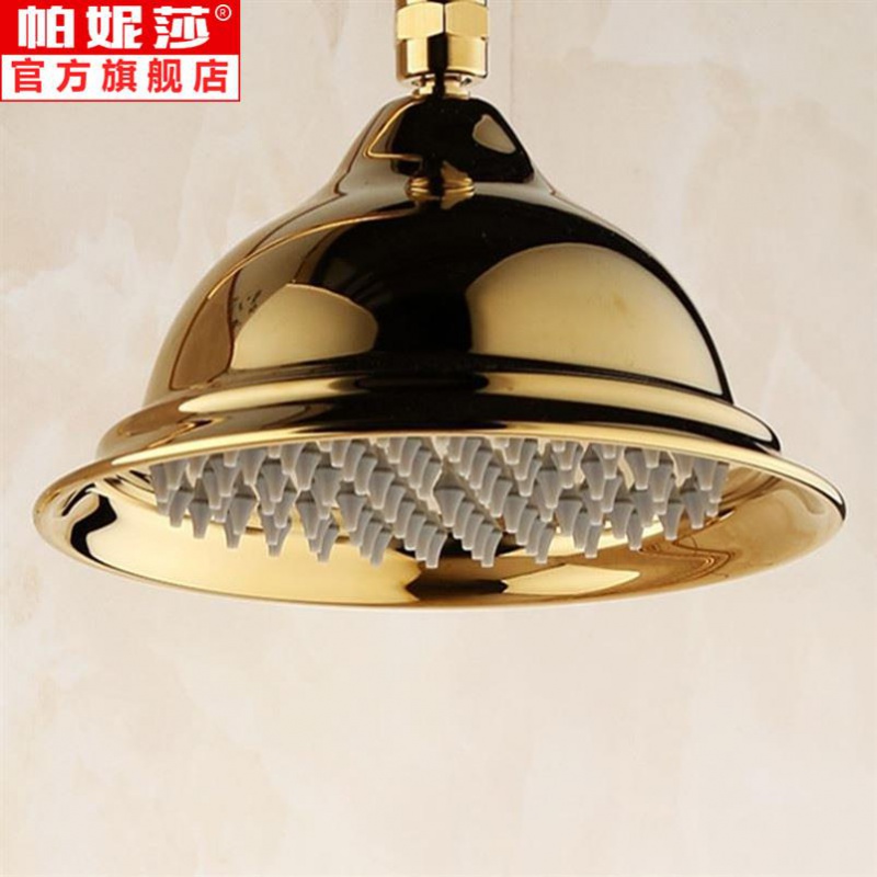 仿古花洒沐浴喷头恒温淋浴套装古铜色 r74铜仿古铃铛硅胶8寸大花洒