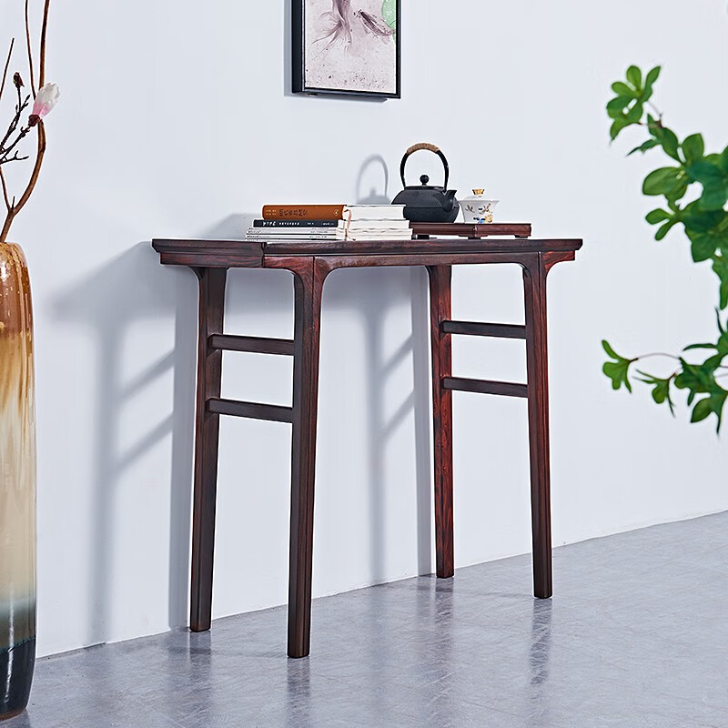 大红酸枝/老红木/老挝红酸枝(学名:交趾黄檀)供桌玄关家用中式平头案