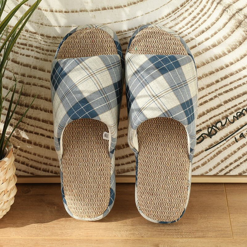 merdor日式亚麻拖鞋女夏季室内居家四季家用软底春秋款棉麻男士凉拖鞋