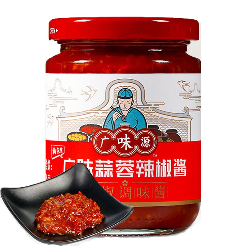 广味源蒜蓉辣椒酱226g 香辣拌面酱拌饭酱 麻辣烫 火锅蘸酱 1瓶
