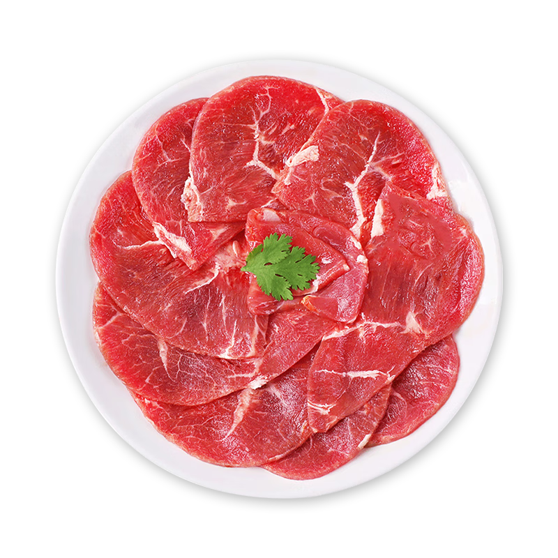 蒙特曼內(nèi)蒙古原切牛肉片 900g 生鮮牛肉肥牛卷片健身輕食火鍋共5盒