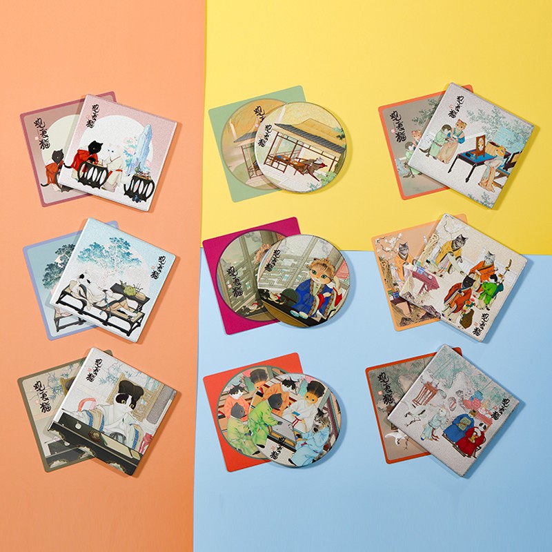 观复猫盲盒冰箱贴文物文创(盲盒9款,隐藏1款)