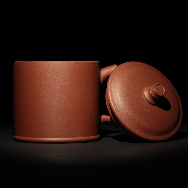 鲍鼎泰 紫砂茶杯陶瓷杯主人杯办公商务情侣水杯带盖子套装 男女 竹韵杯