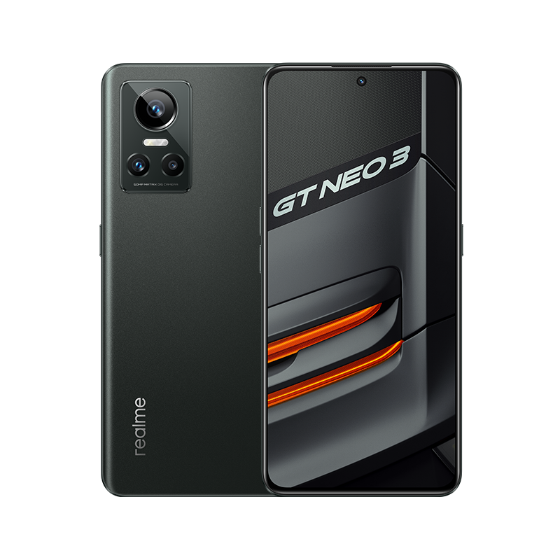 realme真我GT Neo3 天玑8100 80W超速闪充 独立显示芯片 12GB+256GB 狂飙黑 5g游戏手机 2199元