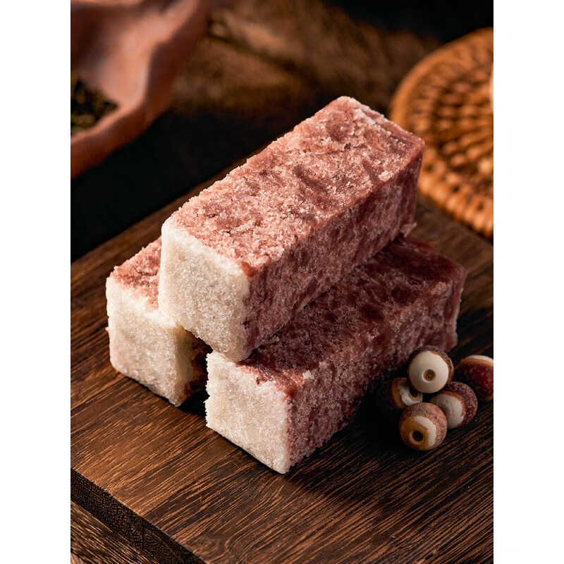 元族西塘黑芝麻芡实糕八珍糕米糕零食早餐 原味*2 桂花味*1 0g