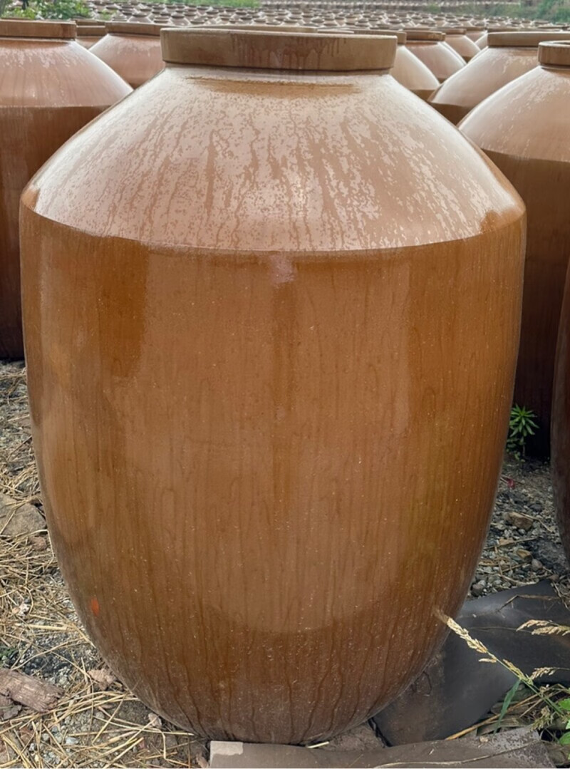 四川隆昌窖藏土陶坛罐粗陶1000斤2000斤大酒缸千斤吨坛带盖发酵缸