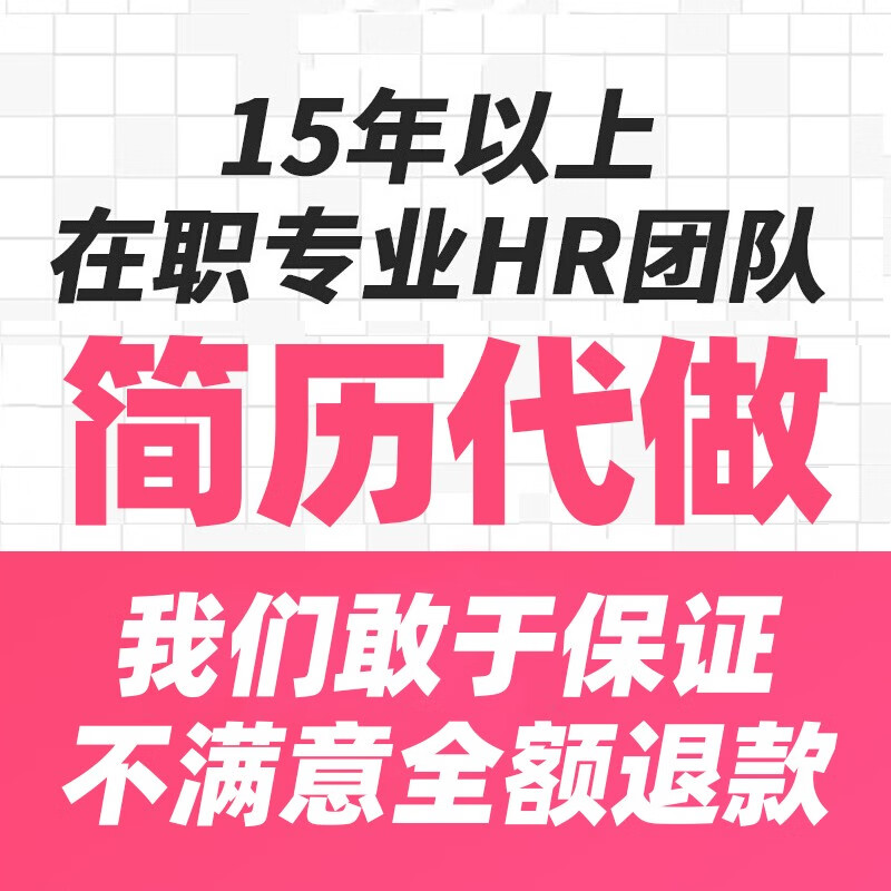 高端简历代做简历定制简历制作简历优化修改猎头求职简历润色hr中英文
