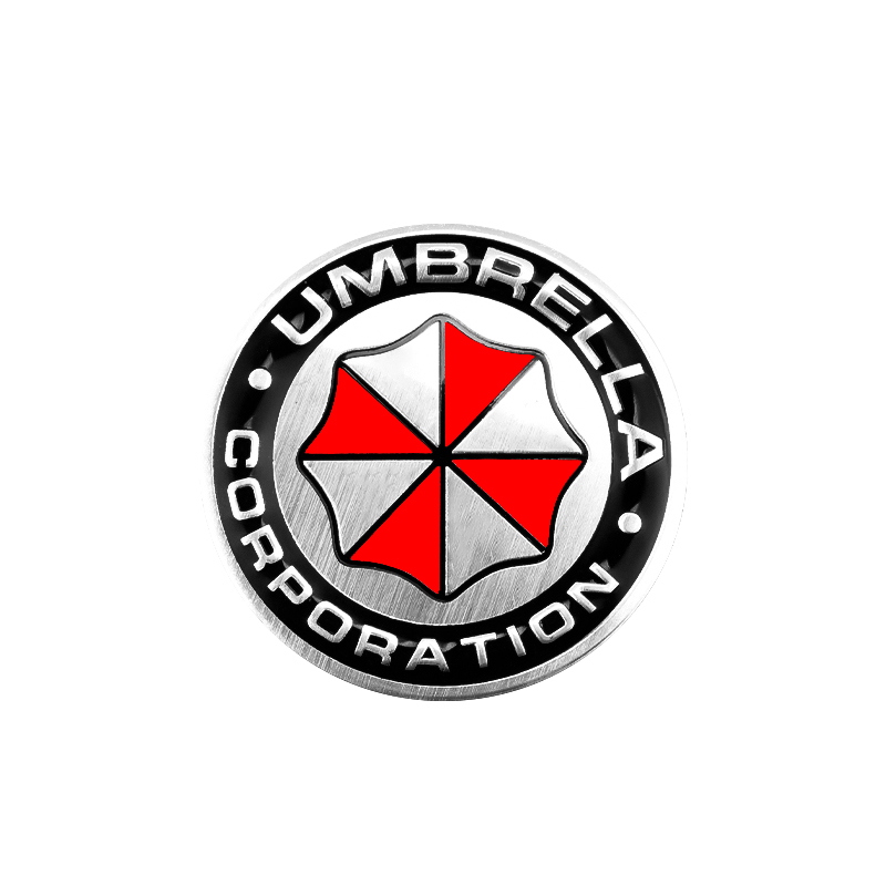 汽车装饰贴个性创意金属车贴划痕遮挡生化危机保护伞车