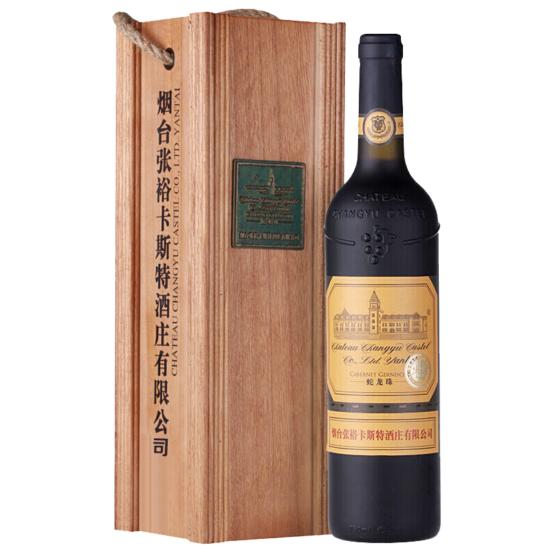 CHANGYU 张裕 卡斯特酒庄蛇龙珠干型红葡萄酒 750ml