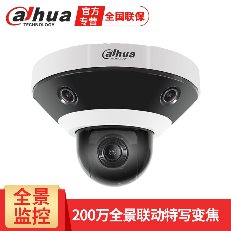 dahua大华高清全景球机摄像头600万360度全景特写5倍变焦监控器智能