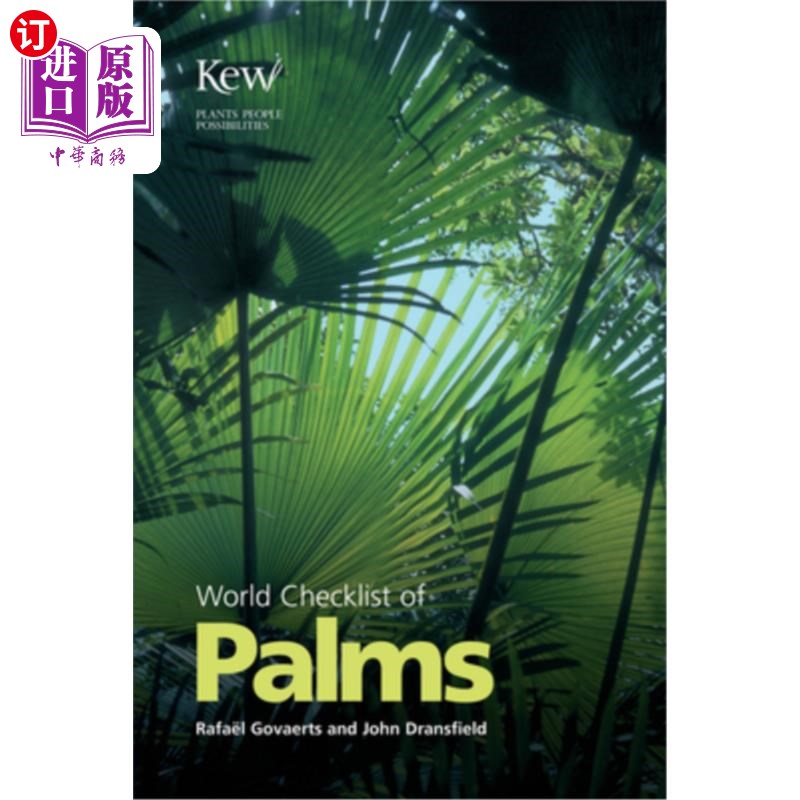 海外直订world checklist of palms 世界棕榈树名录