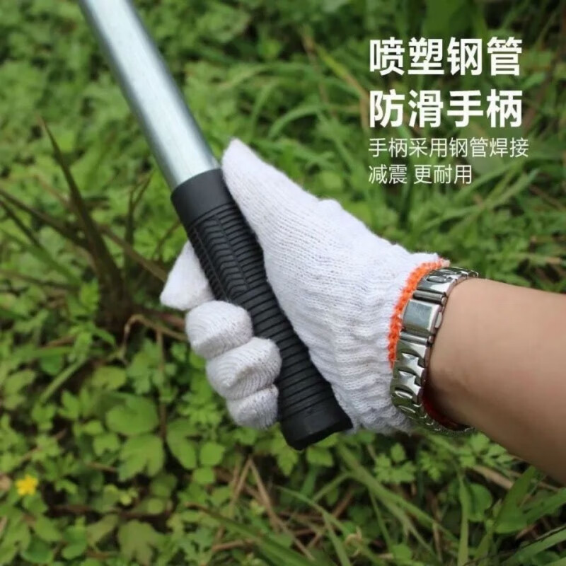 京悠雨德国镰刀割草刀柴刀农用树高硬度手工锻打树专用刀割两用 100柄镀锌管甘蔗镰刀 切割60°以下 -精品镰刀