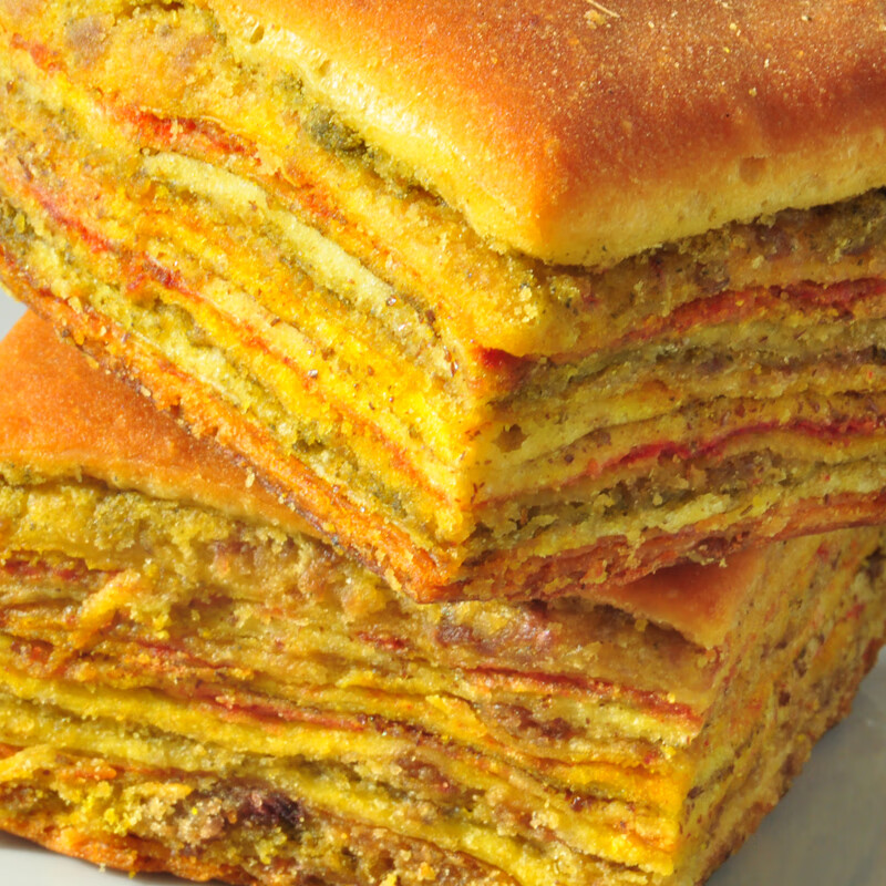 宜享健康甘肃特产金昌特色面点玫瑰浓香千层花卷馍馍传统糕点 甜味