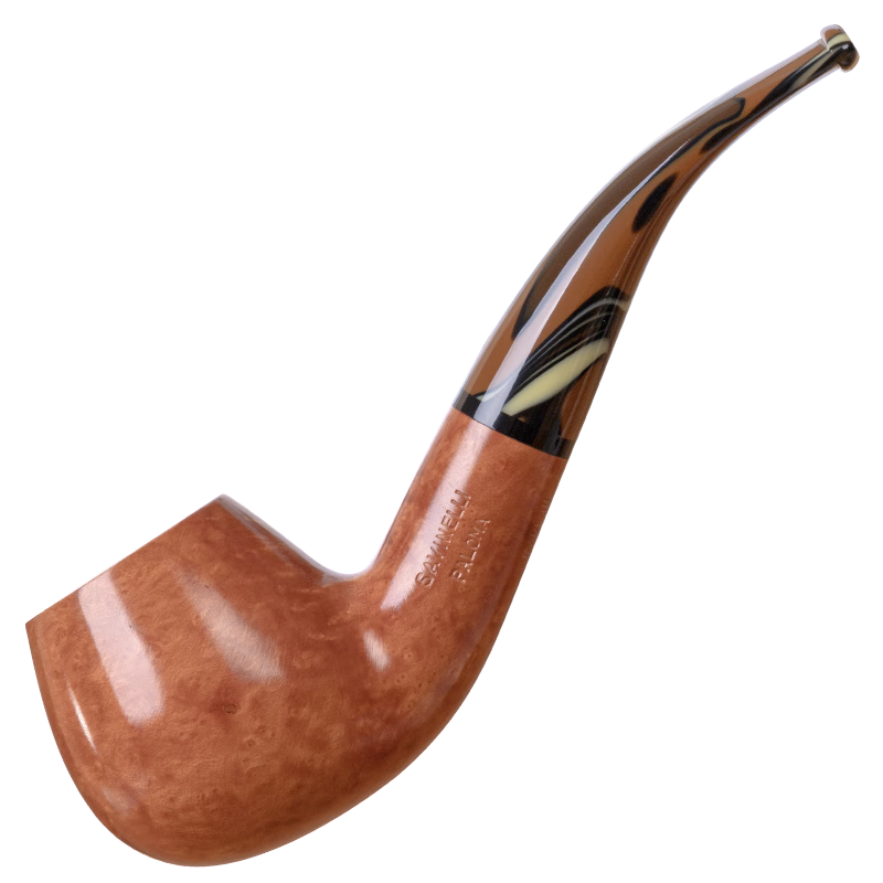 沙芬（SAVINELLI）手工石楠木煙斗316大口徑V草斗P427帕洛瑪進(jìn)口實(shí)木煙斗男士禮品 【677蛋形斗】不挑斗草